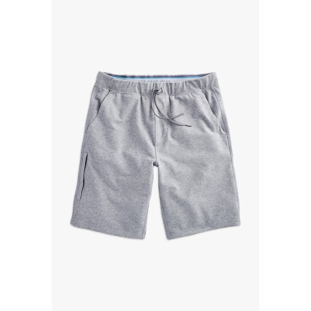 Mack Weldon Mens Large Gray Ace Sweatshorts Knit Stretch Sweat Shorts 9.5"